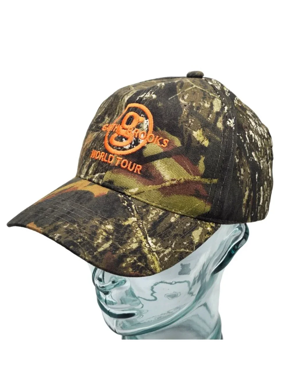 Garth Brooks World Tour Camo Embroidered Strapback Cap Hat Country Music